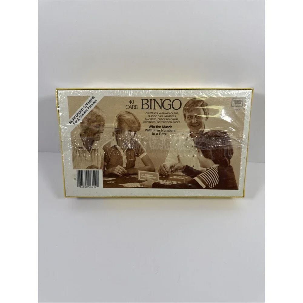 BINGO Classic Game 1991 Golden 40 Card  #4709-6 New Sealed Vintage